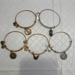 5 Authentic Alex & Ani bracelets